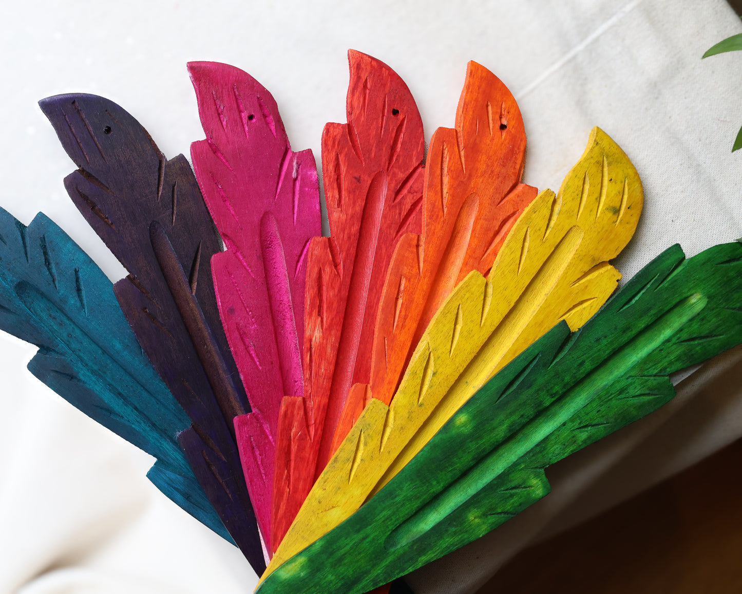 Mango Wood Leaf Ash Catchers