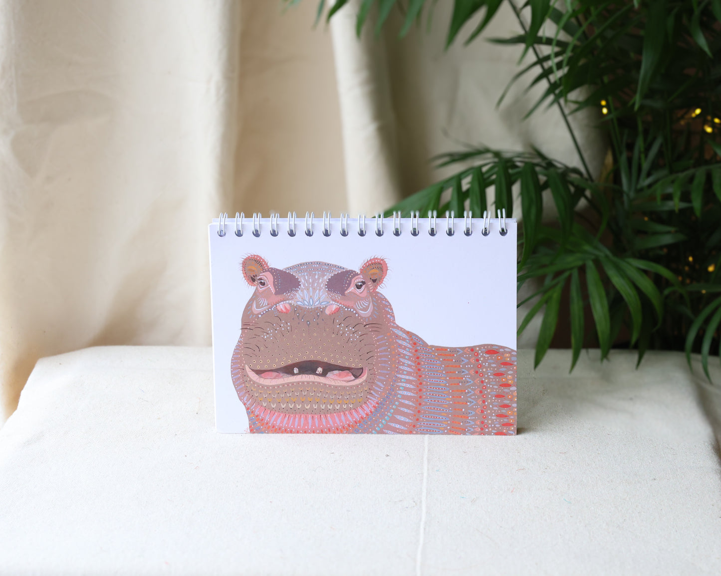 Original Art Hippo A6 Notebook