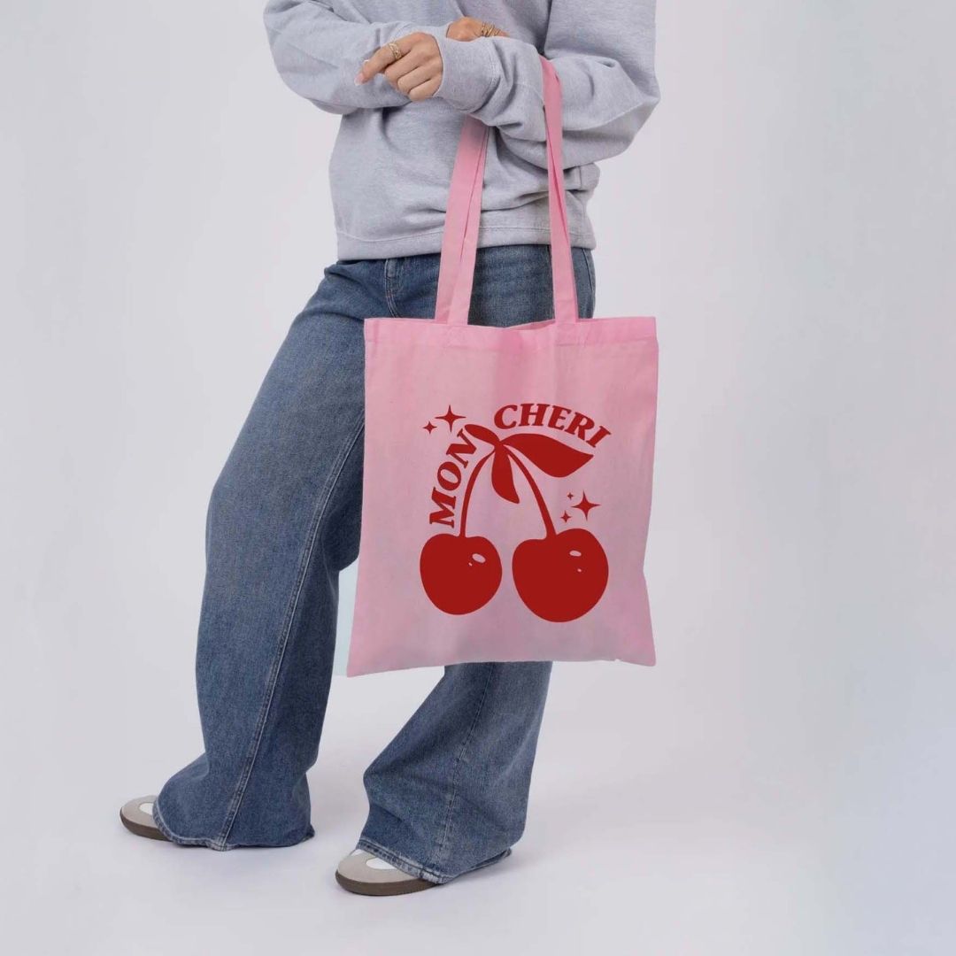 Mon Cheri Pink Cherry Tote