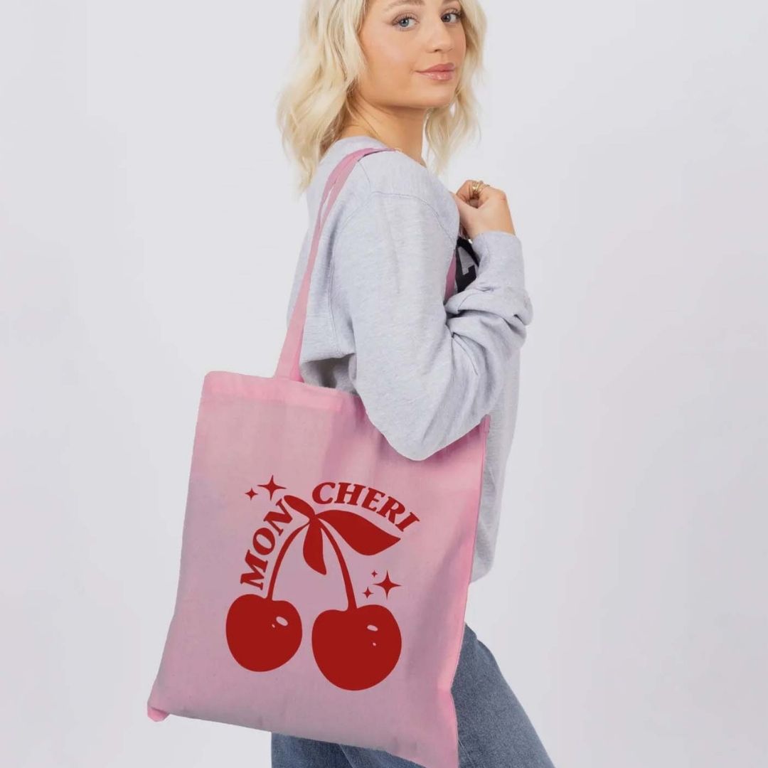 Mon Cheri Pink Cherry Tote