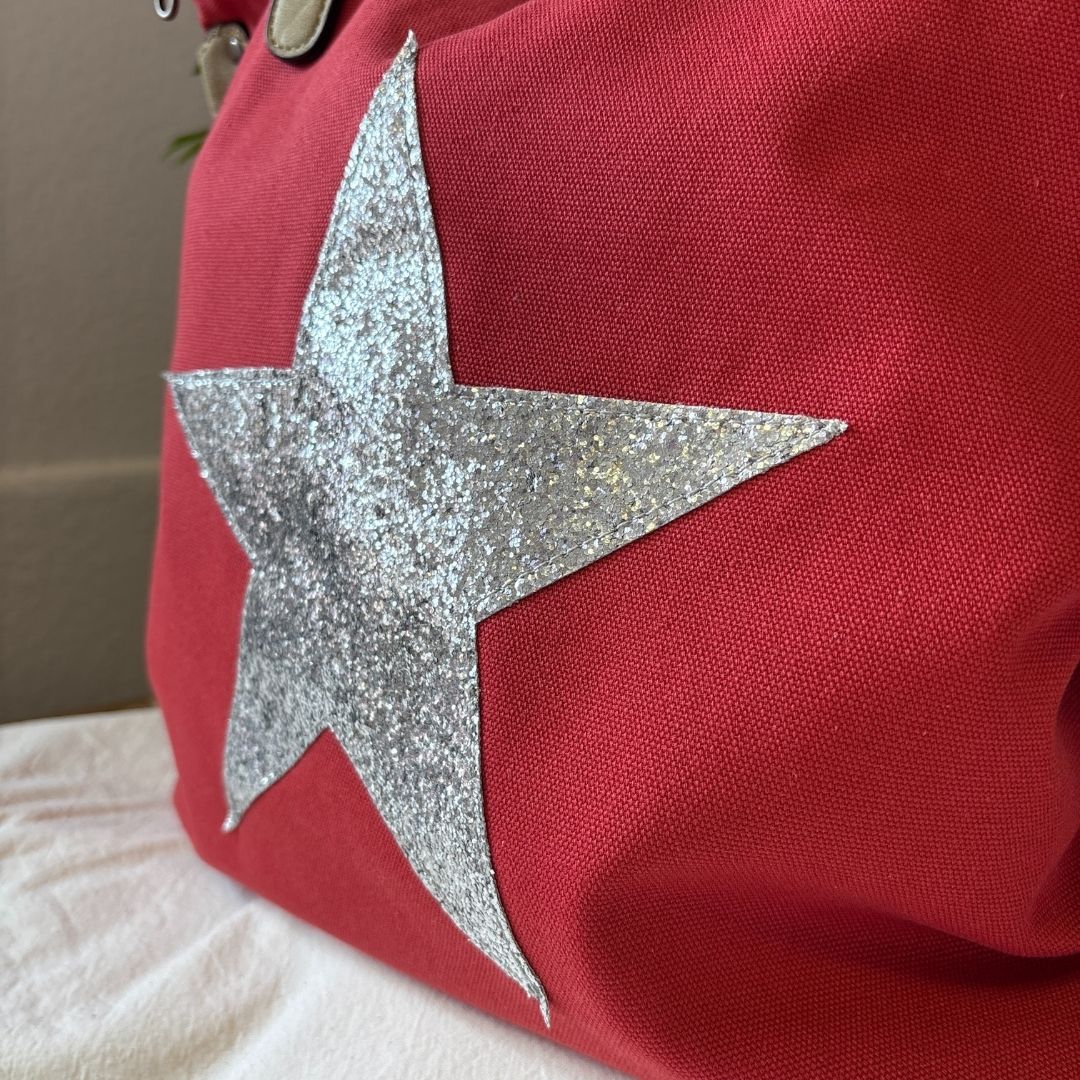 Ruby Canvas Star Tote