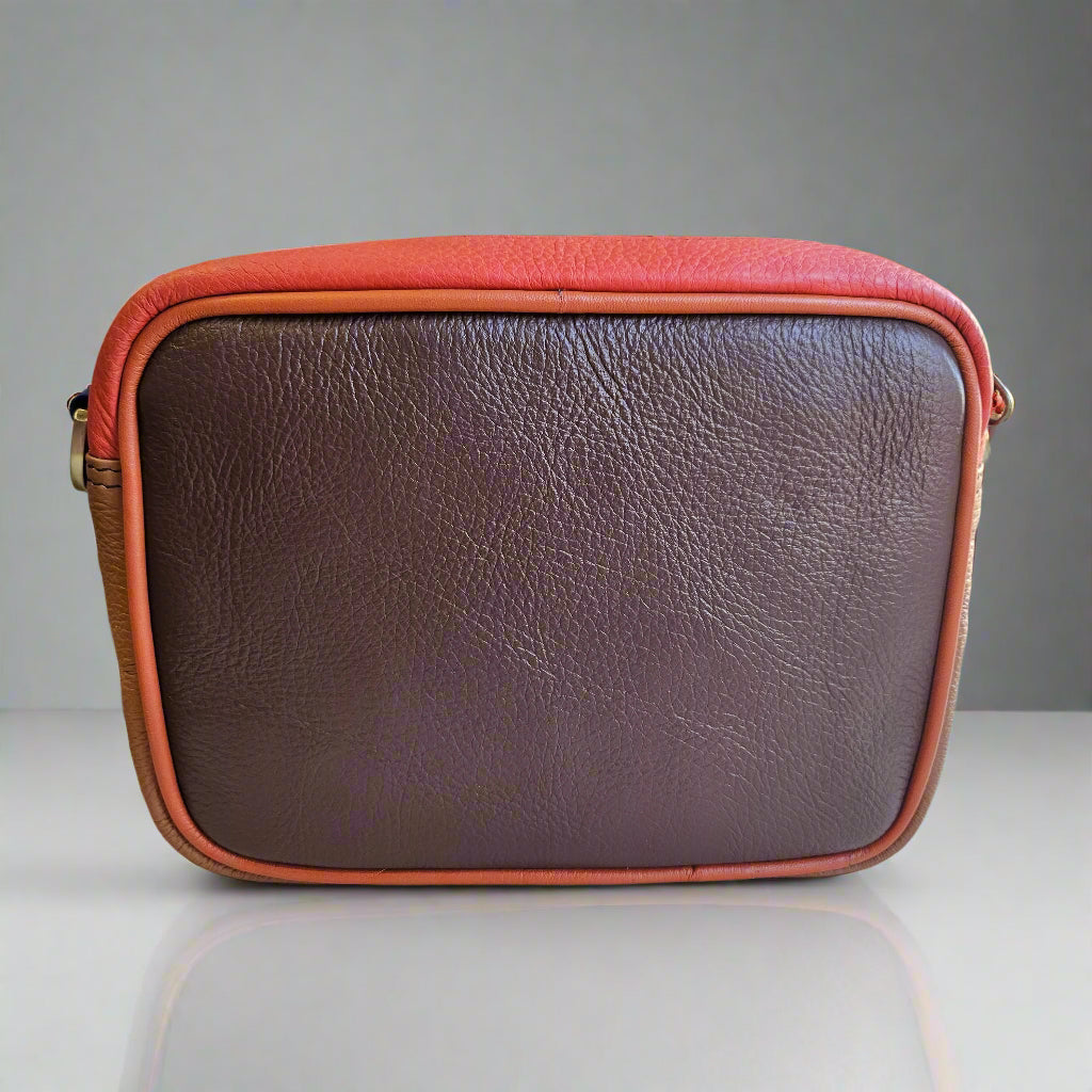 Orange Zebra Camera Bag