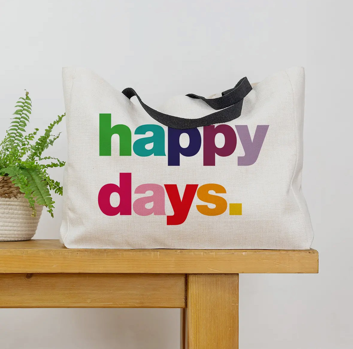 Happy Days Large Tote