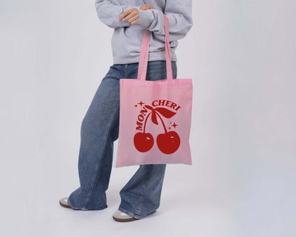 Mon Cheri Pink Cherry Tote