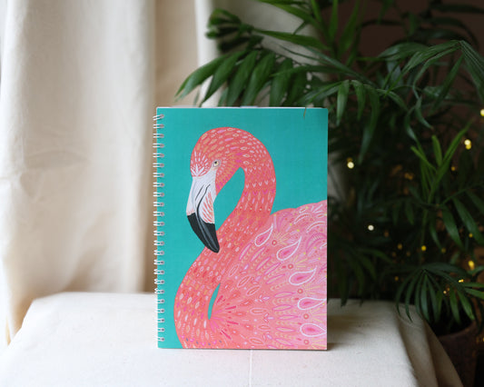 Original Art Flamingo A5 Notebook