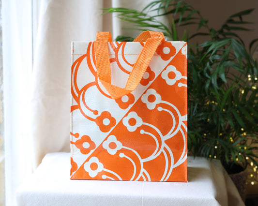 Petal Print Handy Tote