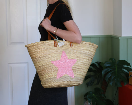 Emma Pink Star French Basket