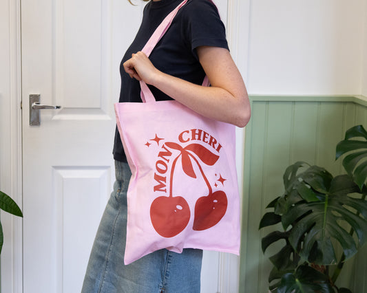 Mon Cheri Pink Cherry Tote