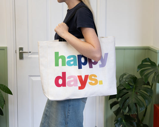 Happy Days Large Tote