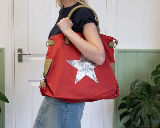 Ruby Canvas Star Tote