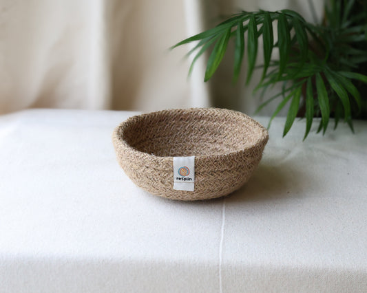 Small Natural Shallow Basket