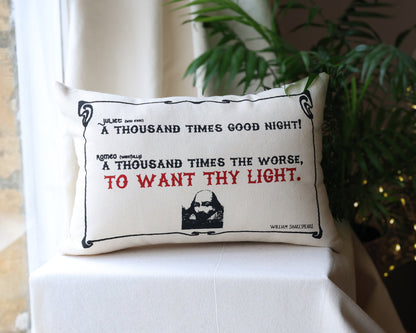 Shakespeare Quote Cushion