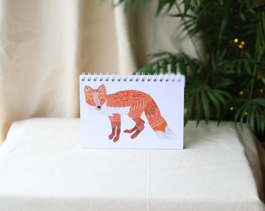 Original Art Fox A6 Notebook