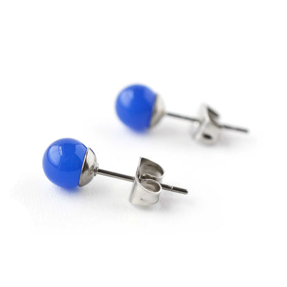 6mm Blue Onyx Ball Studs
