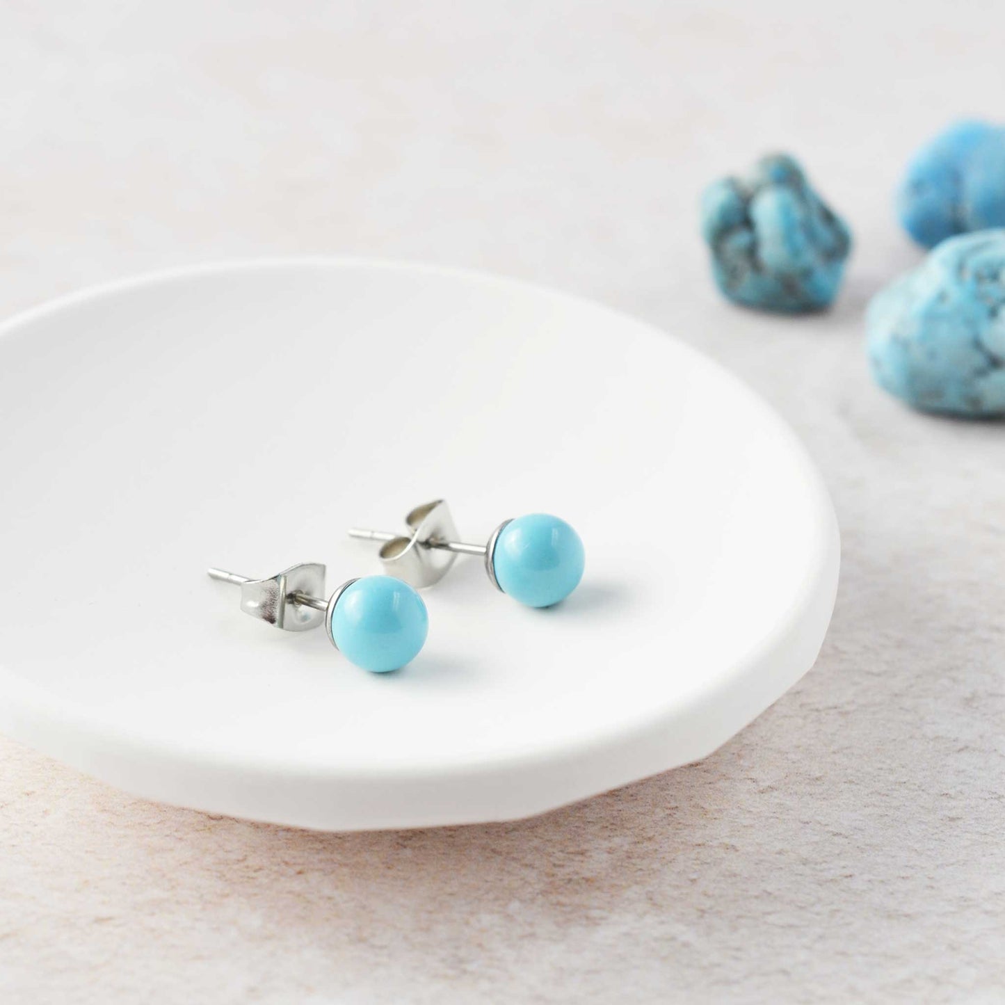 6mm Turquoise Ball Studs