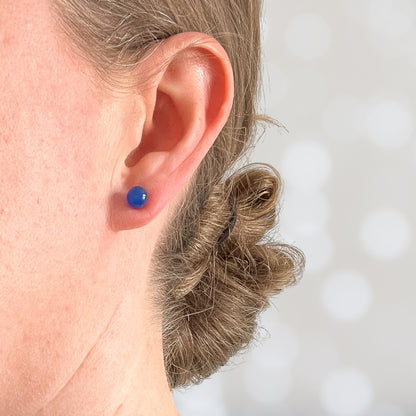 6mm Blue Onyx Ball Studs