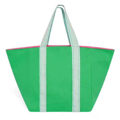 Bright Green & Neon Turquoise Tote Bag
