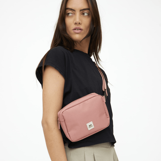 Dusty Pink Repurposed Sling Bag