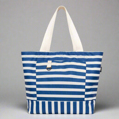 Marine Stripes Reversible Tote