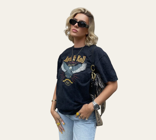 Rock n Roll Eagle Tee