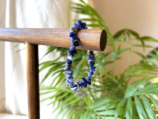 Sodalite Crystal Chipstone Bracelet