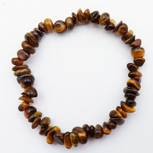 Tiger's Eye Crystal Chipstone Bracelet