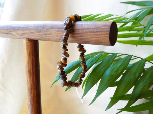 Tiger's Eye Crystal Chipstone Bracelet