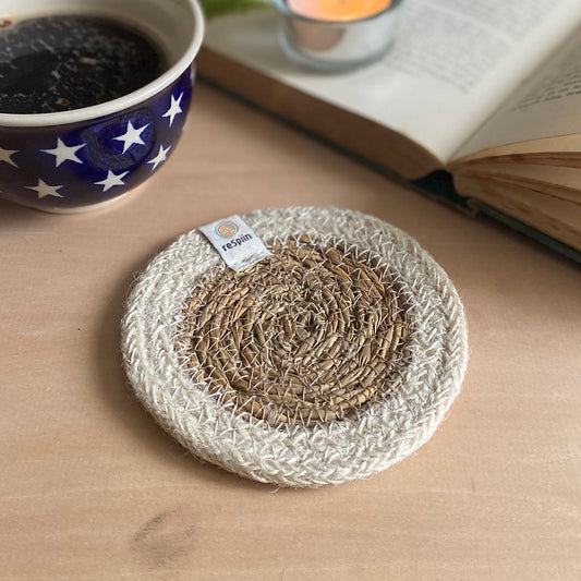 White Edge Coaster